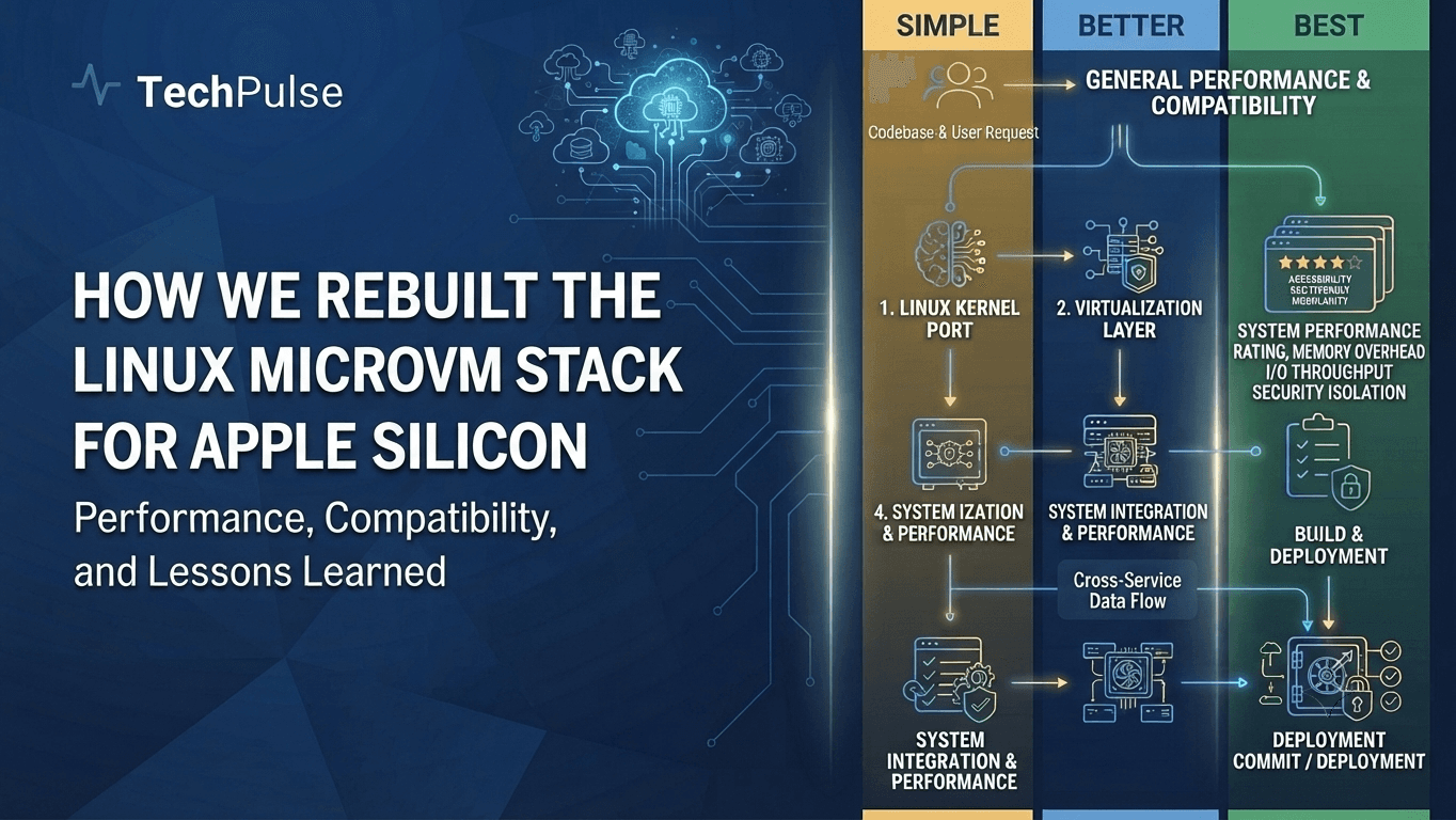 How We Rebuilt the Linux MicroVM Stack for Apple Silicon: Performance, Compatibility, and Lessons Learned